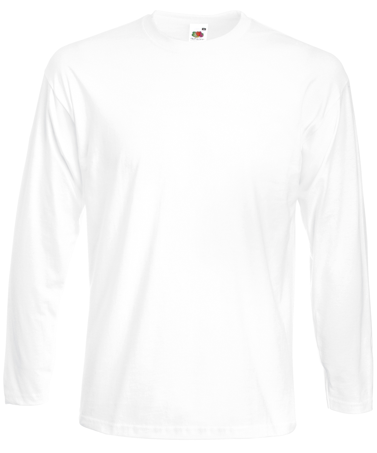  Fruit of the Loom Super premium long sleeve White T-Shirt